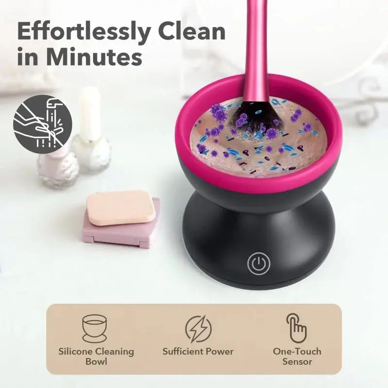 BowLift | Automatic Makeup Brush Cleaner — USB-powered Deep Cleaning Device
