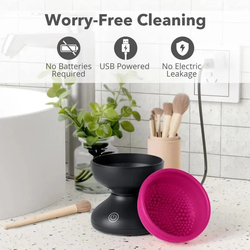 BowLift | Automatic Makeup Brush Cleaner — USB-powered Deep Cleaning Device