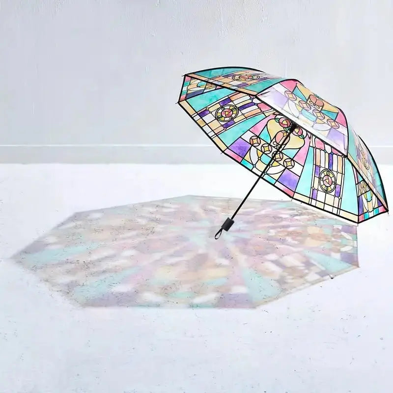 BowLift | Automatic Umbrella – Vintage Design with Stained Glass and Wind PRedection