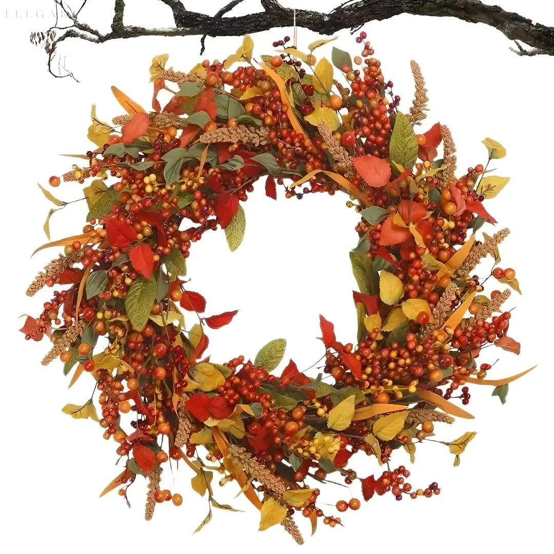 BowLift | Autumn Wicker Door Wreath - AmberLeaf