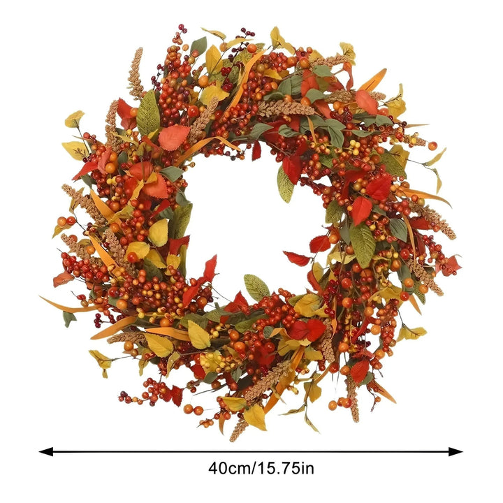 BowLift | Autumn Wicker Door Wreath - AmberLeaf
