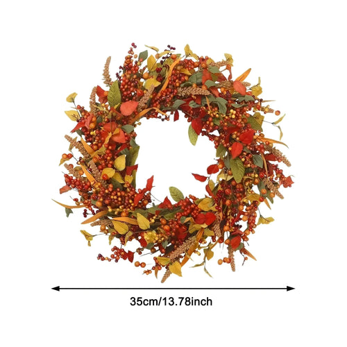 BowLift | Autumn Wicker Door Wreath - AmberLeaf