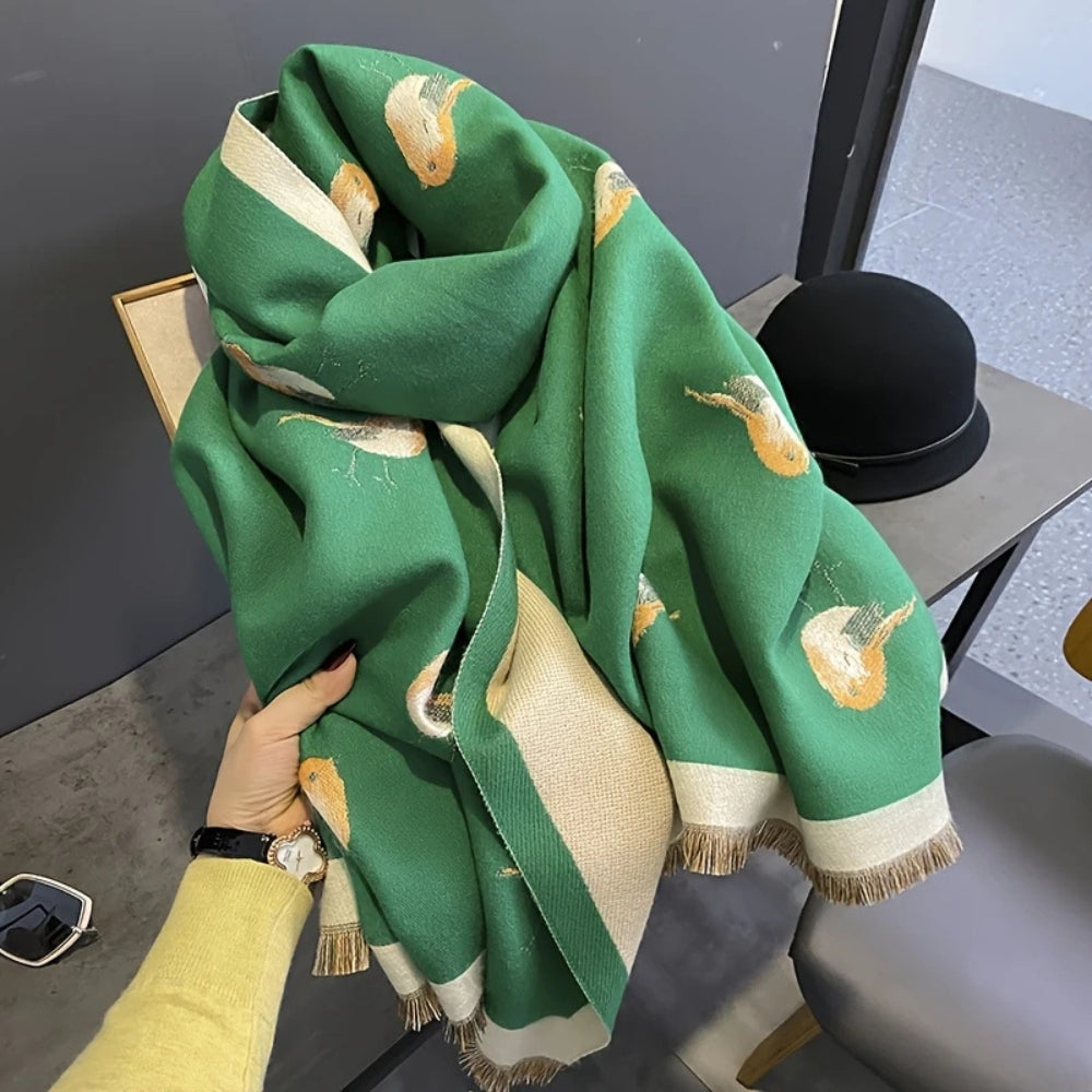 BowLift | Aviary Breathable Bird Jacquard Shawl