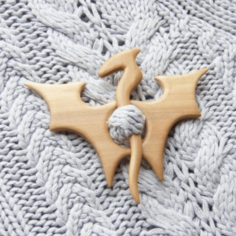 BowLift | Sweet animal brooch made of wood