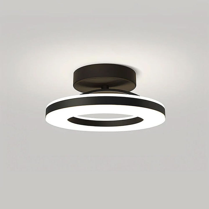 BowLift | ZAYNO Black LED Ceiling Light – Modern Flush Mount