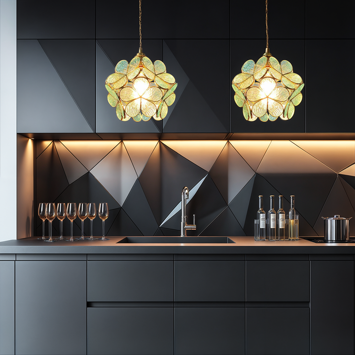 BowLift | Modern Flower Shape Glass LED Pendant Lamp