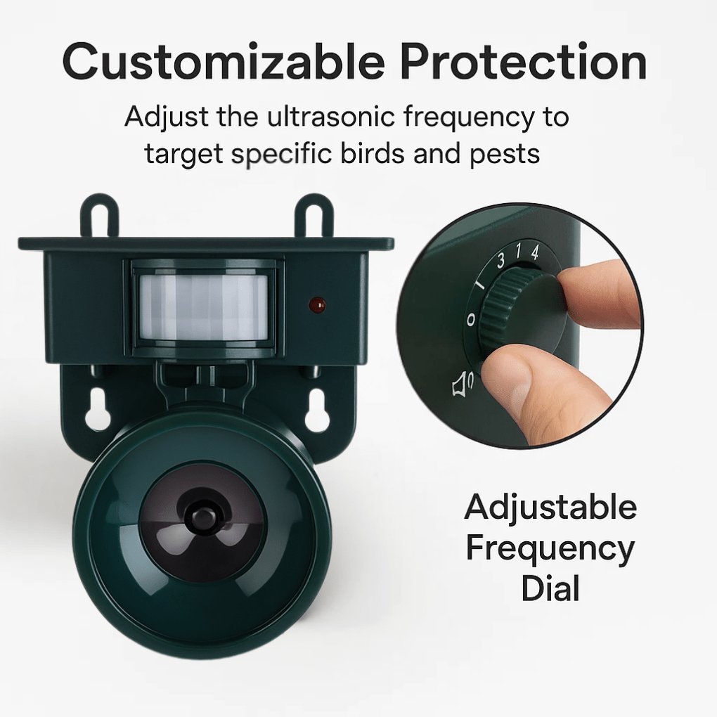 BowLift | Motion-Activated Bird Scare for Balcony & Garden