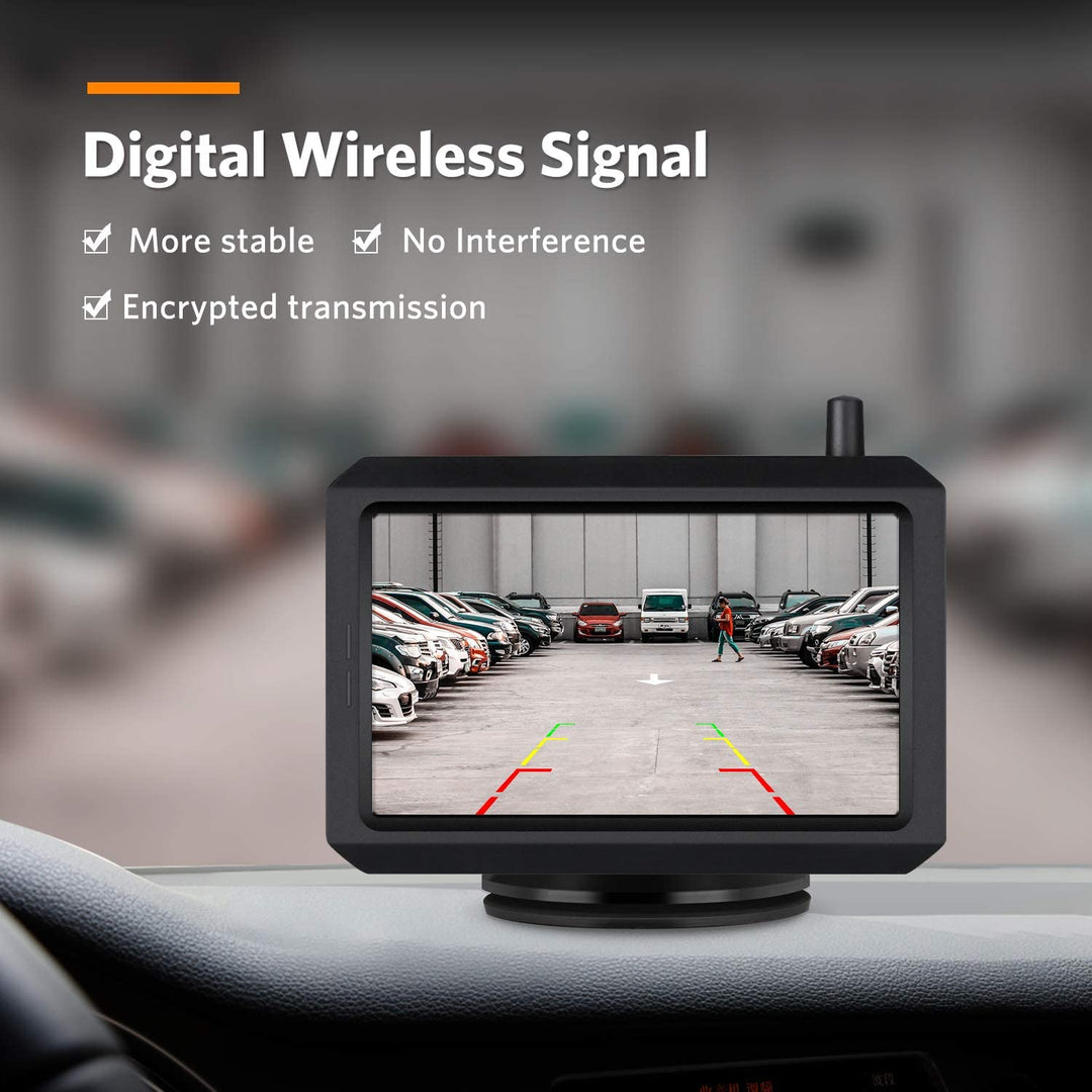 BowLift | Wireless Rear View Camera with 5" or 7" Monitor – 20m Night Vision & Waterproof Reversing System for Car, Van & Camper