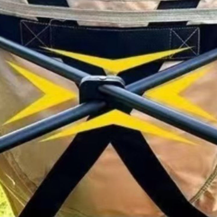 Contemporary Industrial Oxford Fabric Carbon Steel Foldable Camping Chair Backrest Footrest For Outdoor Patio | Bowlift