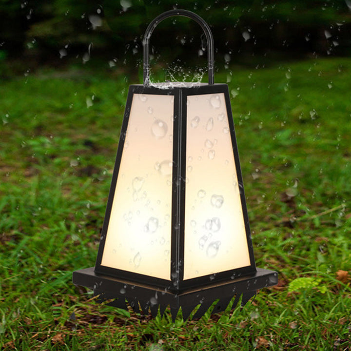 Contemporary Industrial Solar Iron Acrylic 1-Light Outdoor Post Light For Garden | Bowlift