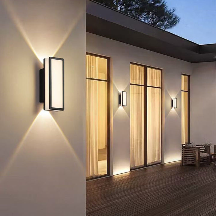 Contemporary Simplicity Aluminum Acrylic LED Waterproof Wall Sconce Lamp For Outdoor Patios | Bowlift