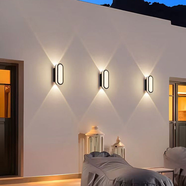 Contemporary Simplicity Aluminum Acrylic LED Waterproof Wall Sconce Lamp For Outdoor Patios | Bowlift