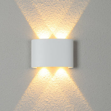 Modern Minimalist Aluminum Acrylic Waterproof LED Wall Sconce Lamp For Outdoor Patios | Bowlift