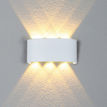 Modern Minimalist Aluminum Acrylic Waterproof LED Wall Sconce Lamp For Outdoor Patios | Bowlift