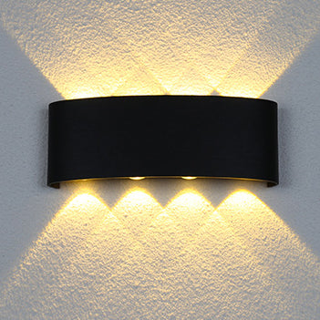 Modern Minimalist Aluminum Acrylic Waterproof LED Wall Sconce Lamp For Outdoor Patios | Bowlift