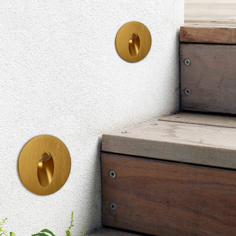 Modern Art Deco Round Square Aluminum Waterproof LED Wall Sconce Lamp For Hallways | Bowlift