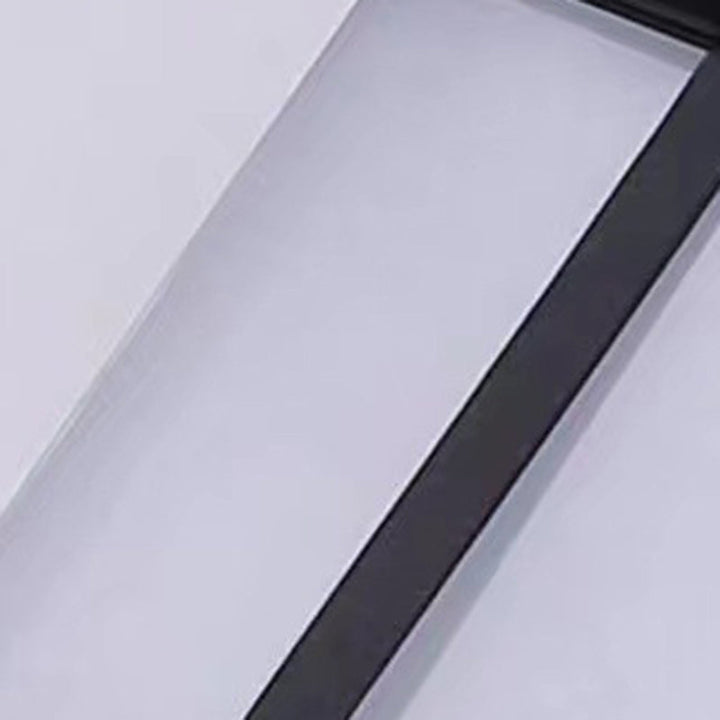 Traditional Chinese Rectangular Waterproof Aluminum Acrylic LED Wall Sconce Lamp For Outdoor Patios | Bowlift