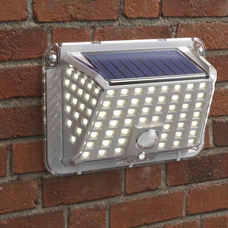 Modern Simplicity Solar Waterproof Triangle Silicone ABS PC LED Outdoor Wall Sconce Lamp For Outdoor Patio | Bowlift