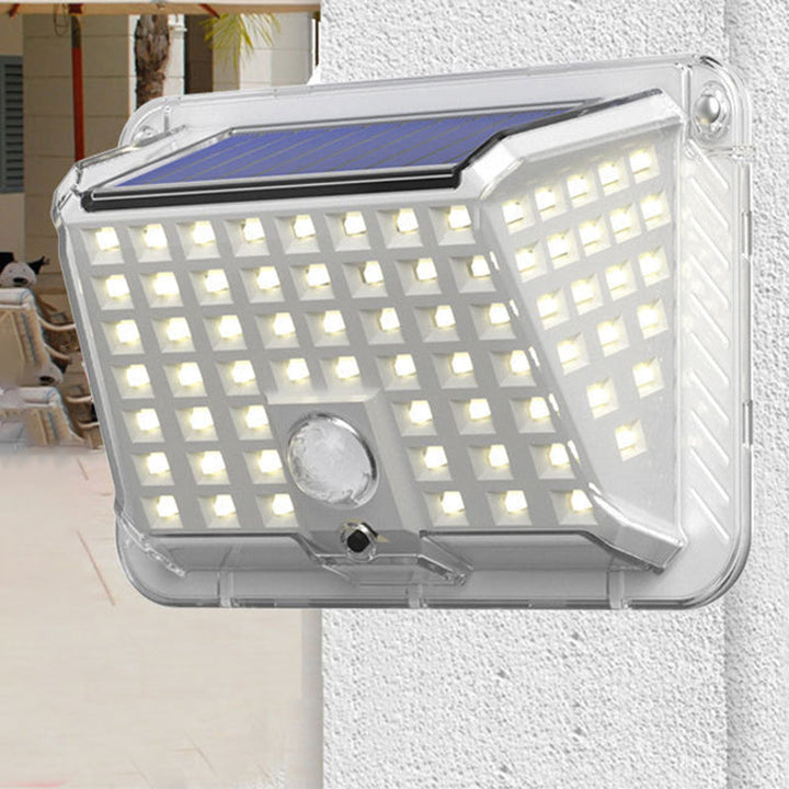 Modern Simplicity Solar Waterproof Triangle Silicone ABS PC LED Outdoor Wall Sconce Lamp For Outdoor Patio | Bowlift