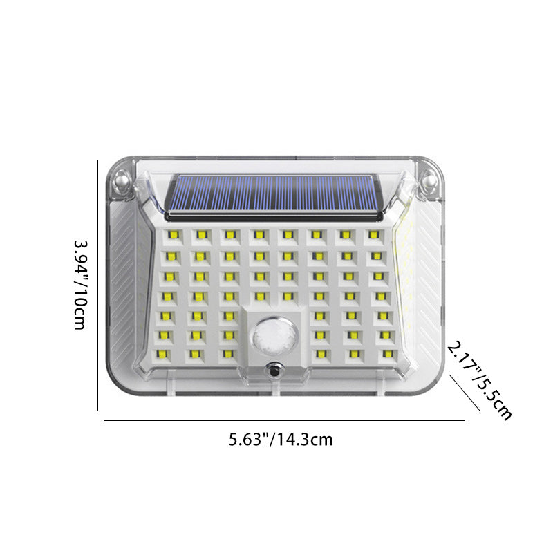 Modern Simplicity Solar Waterproof Triangle Silicone ABS PC LED Outdoor Wall Sconce Lamp For Outdoor Patio | Bowlift
