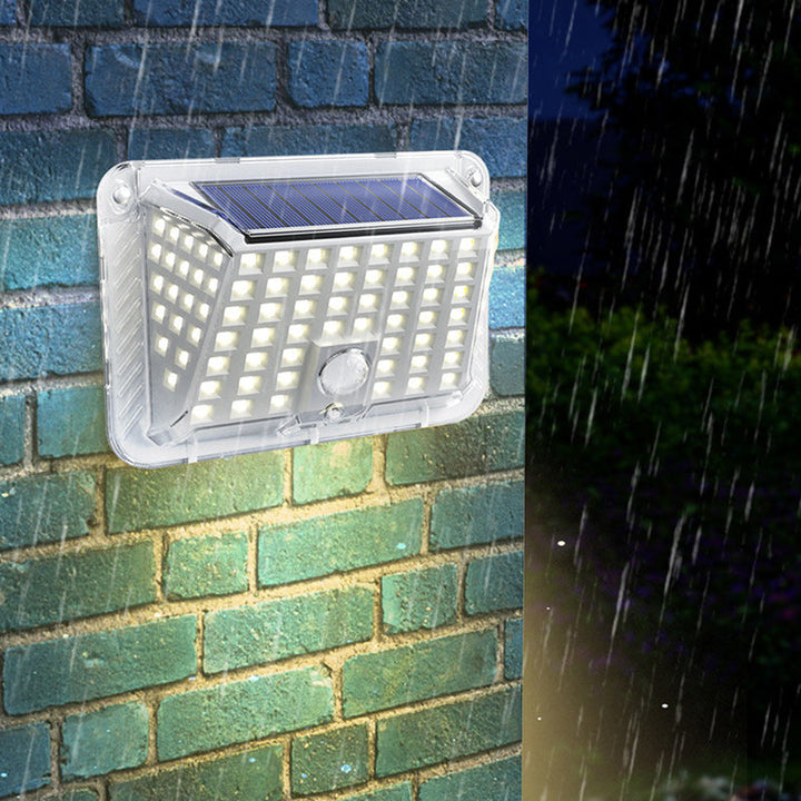 Modern Simplicity Solar Waterproof Triangle Silicone ABS PC LED Outdoor Wall Sconce Lamp For Outdoor Patio | Bowlift