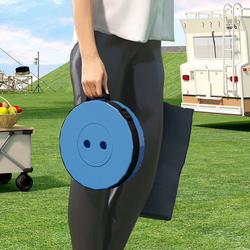 Modern Minimalist Cylindrical PP Extendable Folding Stool For Outdoor | Bowlift