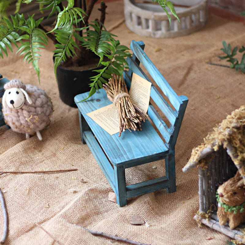 Modern Minimalist Rectangular Solid Wood Low Stool Backrest Decorative Cartoon Design For Garden | Bowlift