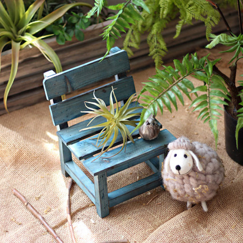 Modern Minimalist Rectangular Solid Wood Low Stool Backrest Decorative Cartoon Design For Garden | Bowlift