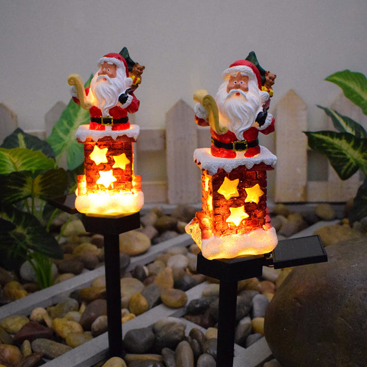 BowLift | SantaGlow – Solar Powered Santa Claus Chimney Outdoor LED Light