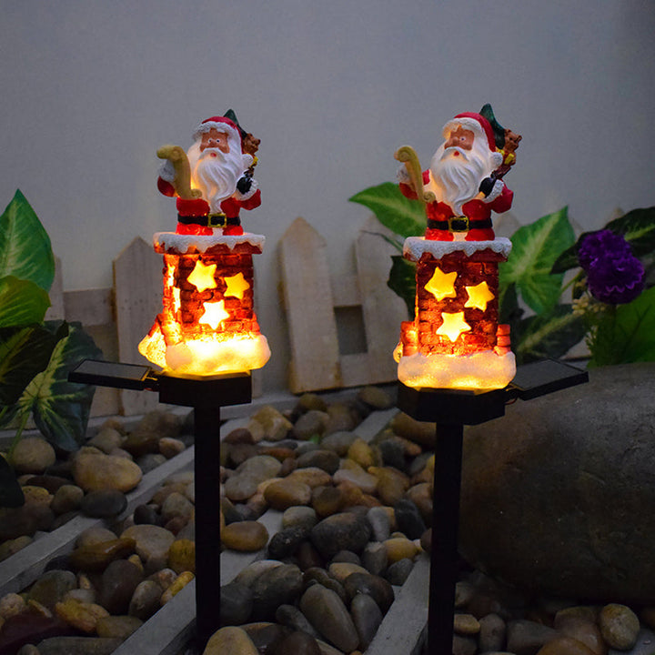 BowLift | SantaGlow – Solar Powered Santa Claus Chimney Outdoor LED Light