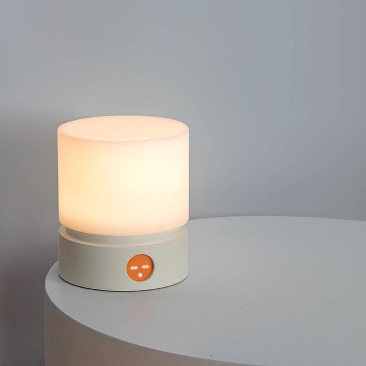 BowLift | Contemporary Nordic Timer Rechargeable ABS HIPS Silicone Cylinder LED Table Lamp Night Light for Nightstand