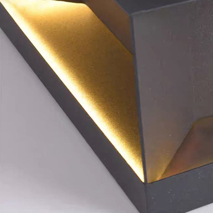 Modern Minimalist Stainless Steel Square LED Outdoor Light With Solar & Waterproof Features For Garden, Patio, Gate | Bowlift