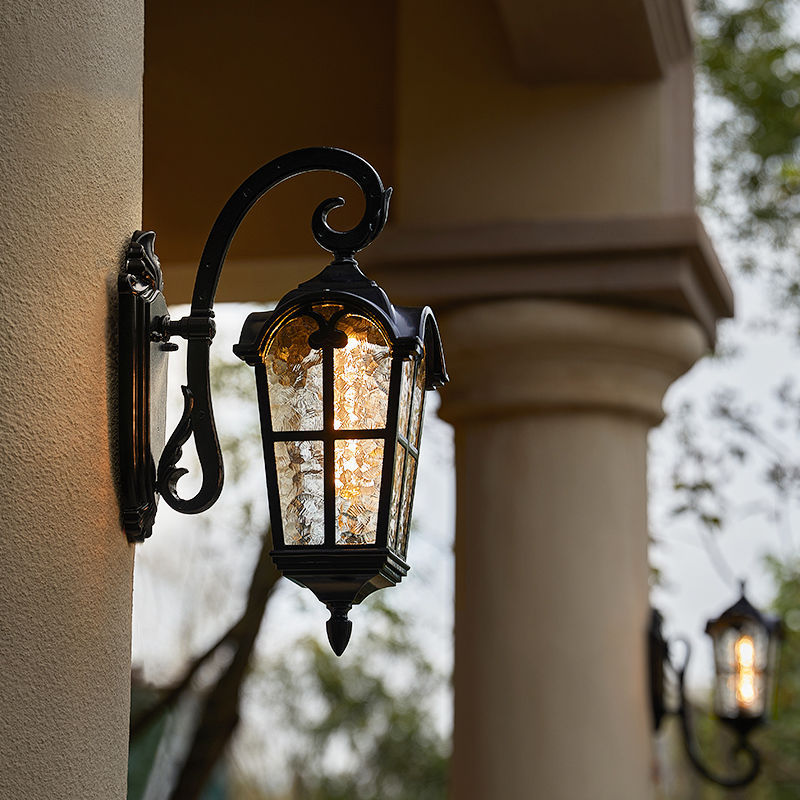Contemporary Nordic Aluminum Glass Curved-Square 1-Light Wall Sconce Lamp For Outdoor | Bowlift