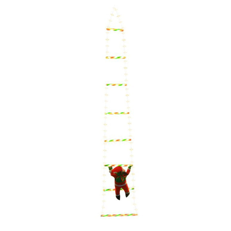 BowLift | Modern Art Deco PVC Cotton Ladder Shape Santa Claus Christmas Decoration LED String Light For Outdoor