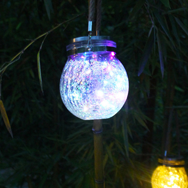 Modern Art Deco Solar Orb Stainless Steel Glass LED Outdoor Light For Garden | Bowlift
