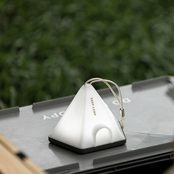 Contemporary Creative Tent Shape Triangle ABS PP LED Outdoor Light For Outdoor Patio | Bowlift