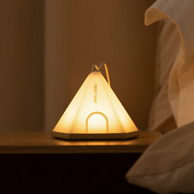 Contemporary Creative Tent Shape Triangle ABS PP LED Outdoor Light For Outdoor Patio | Bowlift