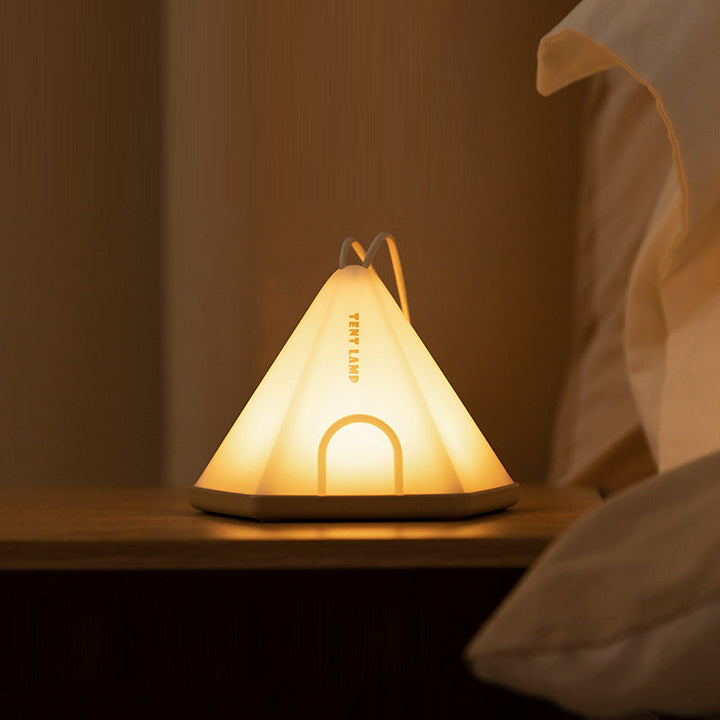 Contemporary Creative Tent Shape Triangle ABS PP LED Outdoor Light For Outdoor Patio | Bowlift