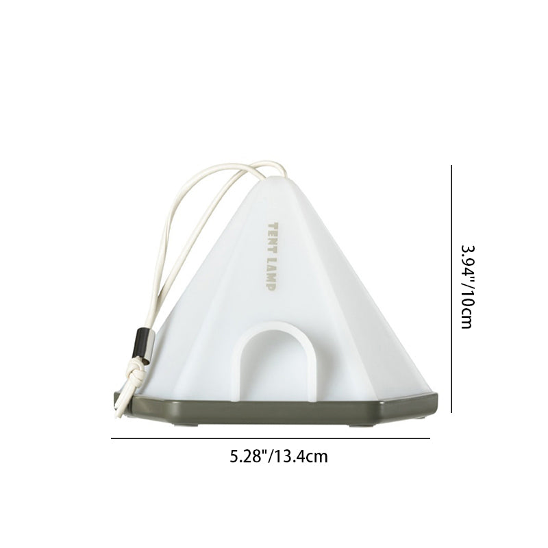 Contemporary Creative Tent Shape Triangle ABS PP LED Outdoor Light For Outdoor Patio | Bowlift