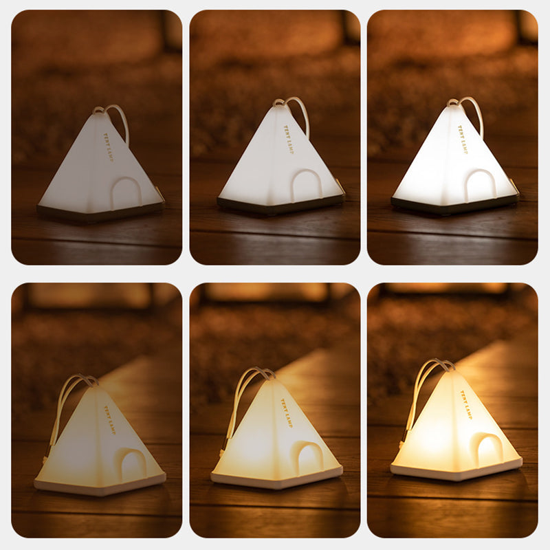 Contemporary Creative Tent Shape Triangle ABS PP LED Outdoor Light For Outdoor Patio | Bowlift