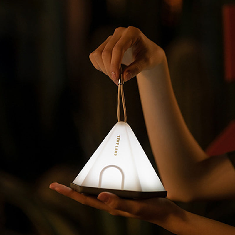 Contemporary Creative Tent Shape Triangle ABS PP LED Outdoor Light For Outdoor Patio | Bowlift