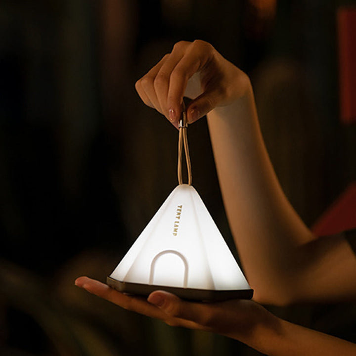 Contemporary Creative Tent Shape Triangle ABS PP LED Outdoor Light For Outdoor Patio | Bowlift