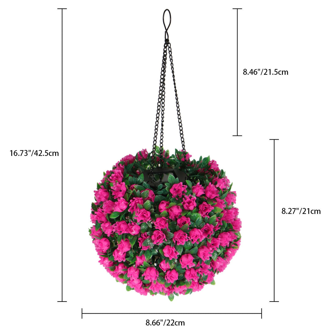 Modern Art Deco Round Flower Bouquet Plastic LED Outdoor Light For Garden | Bowlift