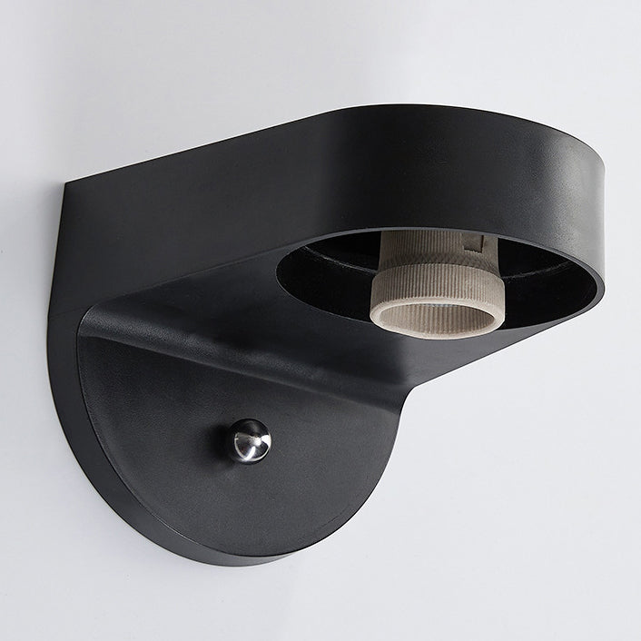 Modern Simplicity Waterproof Orb Polycarbonate Acrylic 1-Light Wall Sconce Lamp For Outdoor Patio | Bowlift