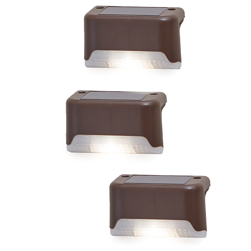 Modern Minimalist Solar Waterproof Rectangular Plastic LED Outdoor Light For Garden | Bowlift