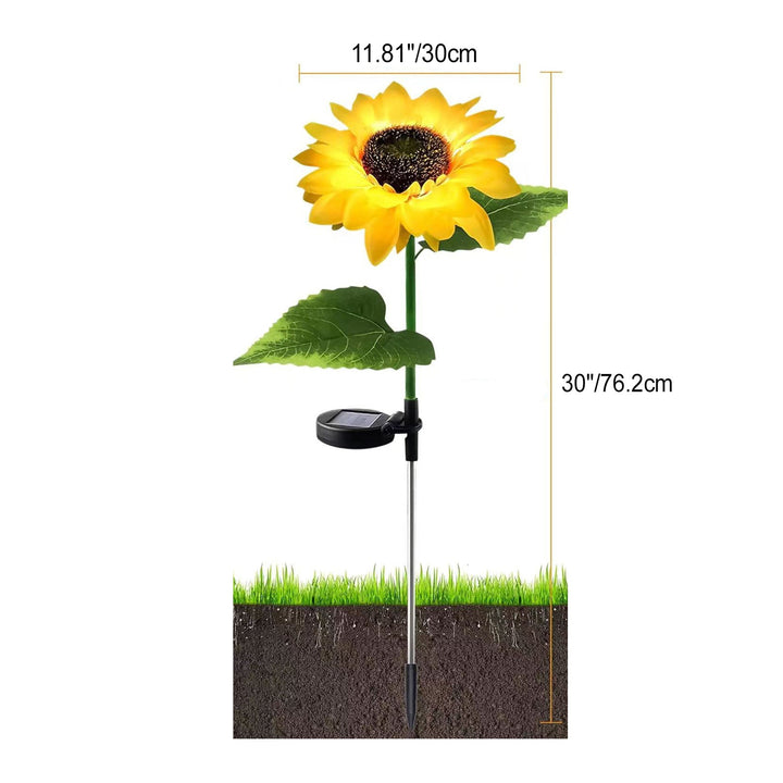 Contemporary Creative Artificial Flower LED Solar Waterproof Lawn Insert Light For Outdoor Patio | Bowlift
