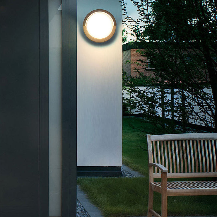 Modern Minimalist Waterproof Round Square Plastic Acrylic LED Wall Sconce Lamp For Garden | Bowlift