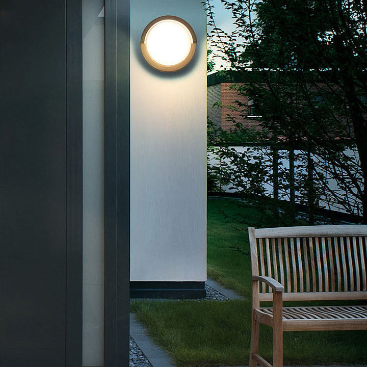 Modern Minimalist Waterproof Round Square Plastic Acrylic LED Wall Sconce Lamp For Garden | Bowlift