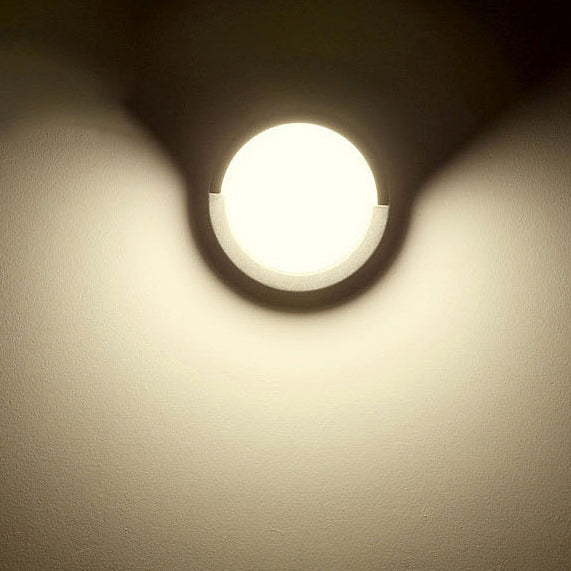 Modern Minimalist Waterproof Round Square Plastic Acrylic LED Wall Sconce Lamp For Garden | Bowlift