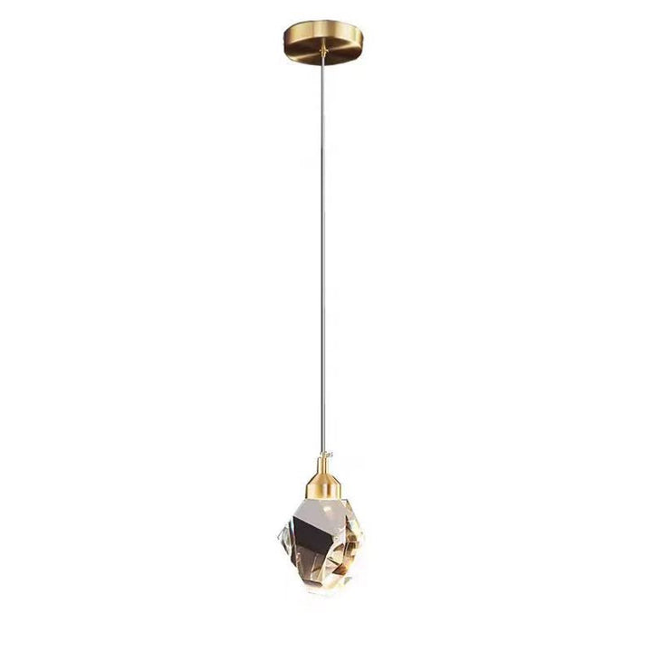 BowLift | Luxury Diamond Cube Crystal Iron LED Pendant Light For Bedroom